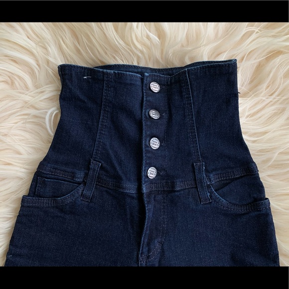 Miss Sixty Dk Blue Corset Skinny Jeans Sz 24 - Picture 5 of 8